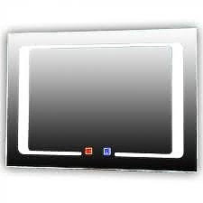 Огледало LED 70 х 50 против изпотяване с часовник МАКЕНА 3446610