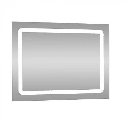 Огледало LED 80 х 60 против изпотяване с часовник МАКЕНА 3445853