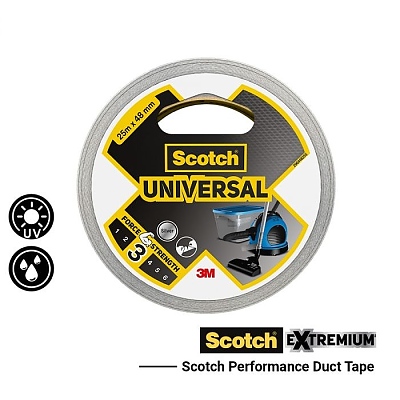 3M Scotch UNIVERSAL хоби лента 25m x 48mm - сребърна