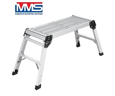 Стълба алуминиева платформа 64х30х40см MMS/2,50м/150кг/47097