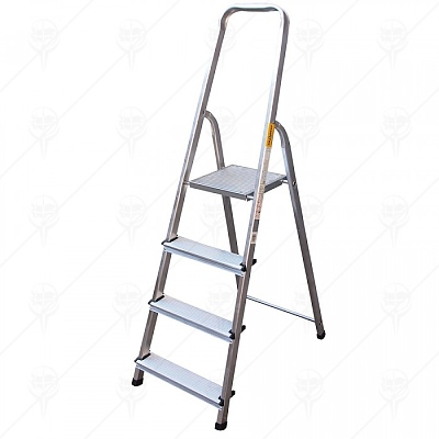 Стълба алуминиева домакинска  3+1 DRABEST 2.7 м. 