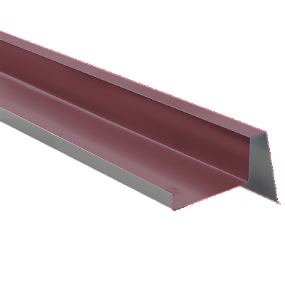 Обшивка Челна дъска 2в1, 2 метра, Пластифицирана ламарина (пластификат) KALEO ROOF, Кафяв RAL 8017