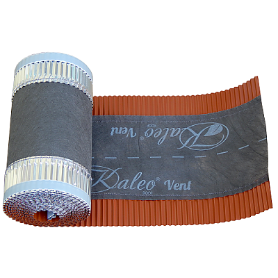 Билна лента, вентилационна за било на покрив КАЛЕО ВЕНТ за сух монтаж на капаци RAL8004 Керемиден