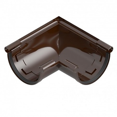 Ъгъл за ПВЦ улук кафяв 120мм. ЛЕКСОН 