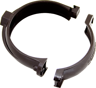 Скоба за ПВЦ тръба Ф80 кафява/18268