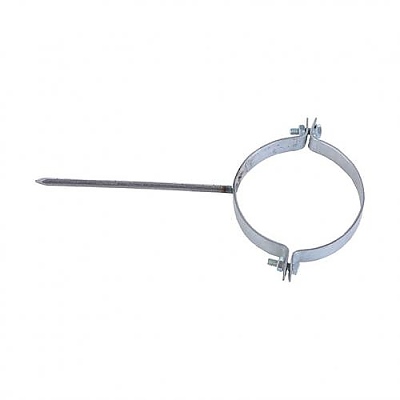 Скоба за водосточна тръба Ф100 с пирон 053129