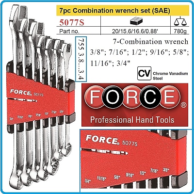 Ключове звездогаечни инчови к-т 7бр 5077S