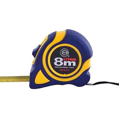 Ролетка метрична Great Wall, магнитна, 8 м х 25мм. 