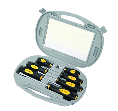 Отвертки с магнитен връх к-т 7 бр. в куфар CR-V ТМР 225104