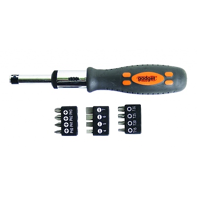 Отвертка-тресчотка с накрайници к-т 13 части GD/225201