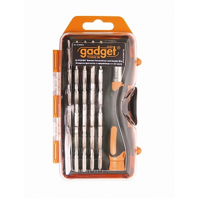 Отвертка с накрайници-прецизни к-т 32 части GD/229918
