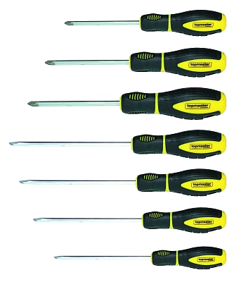 Отвертки с магнитен връх к-т 7бр. S2 ТМР 225106