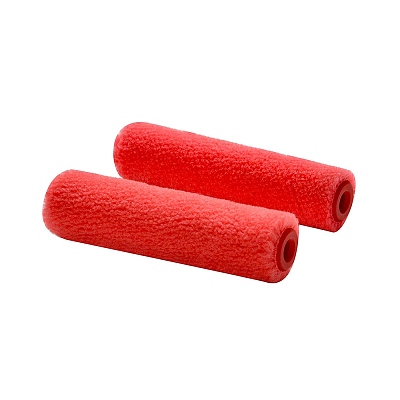 Ролка мини тефлон червена 2 бр.