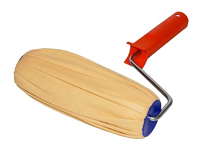 Валяк кожен надлъжен 18см. + дръжка 