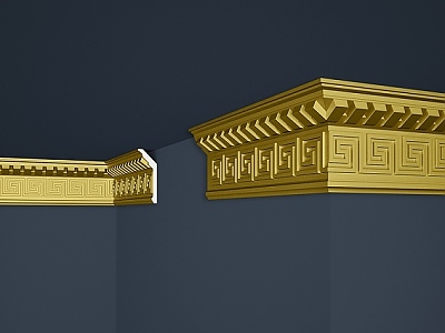 Перваз декоративен B-25 супер голд 100мм. х 37мм. 2м. 