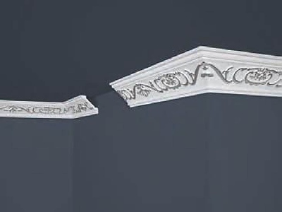 Перваз декоративен В-6 силвер 53мм. х 53мм. 2м.