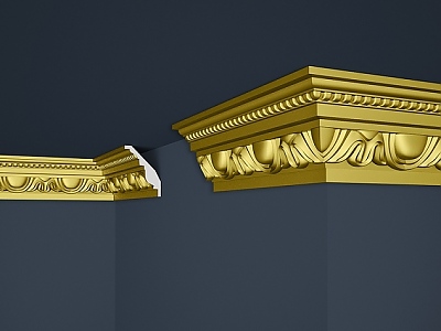 Перваз декоративен В-24 супер голд 70мм. х 90мм. 2м. 