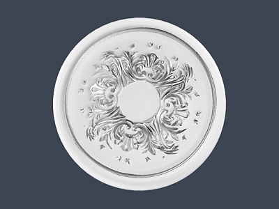 Декоративна розетка R-12 силвер Ф43см. 