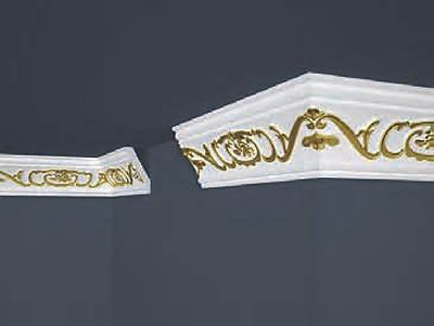 Перваз декоративен В-26 голд 88мм х 53мм. 2м. 