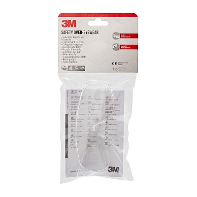 Очила защитни 3M™ Visitor за поставяне върху диоптрични очила, безцветни