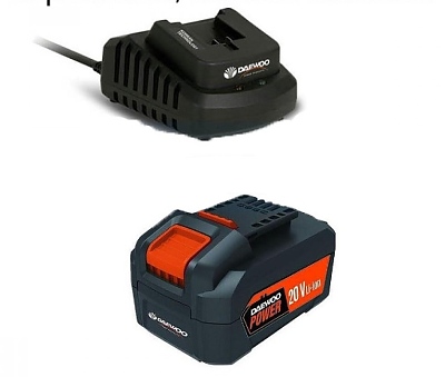 Зарядна станция и батерия DAEWOO START PACK Li-4, зарядно 