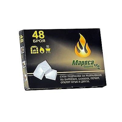 Разпалки за барбекю /камини/печки/сух спирт 48 бр. МАРОСА