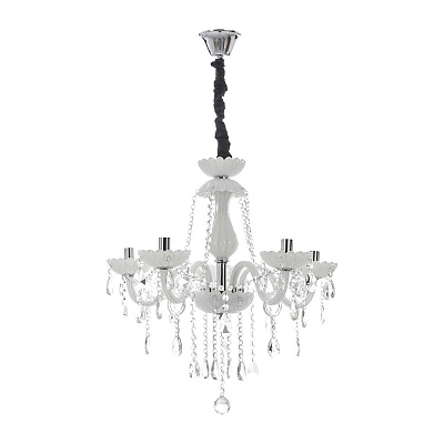 Кристален полилей, бял, elbulgaria, 5x40w, 1796/5 wh