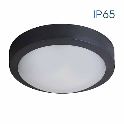 Плафон LED MEZZO/R LED ∙ 18W ∙ ЧЕРЕН ∙ 4000K ∙ IP65