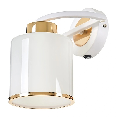 Аплик Demire, бял, elbulgaria, 1xe27, 2501/1w