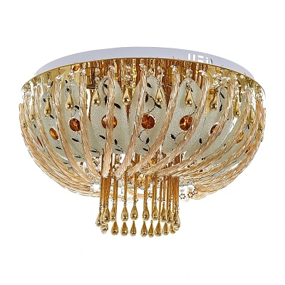 Кристален полилей, злато, elbulgaria, 8x40w+led rgb, 1836/60 gd