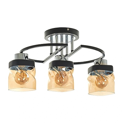 Полилей Rodes, черен, elbulgaria, 3xe27, 2499/3