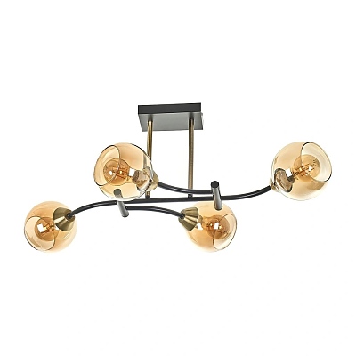 Полилей Kanny, черен, elbulgaria, 4xe27, 2502/4