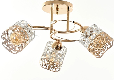 Полилей Haji, златен, elbulgaria, 3xe27, 2408/3