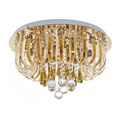 Кристален полилей, злато, elbulgaria, 6x40w, 1439/6 gd