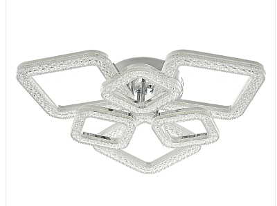 Осветително тяло Estela със смарт управление, хром, elbulgaria, led 144w, 3000-6000k, 3015/6 CH