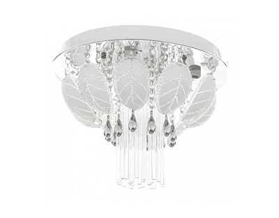 Кристален полилей, хром, elbulgaria, 5x40w+led rgb, ELN 925/400 ch