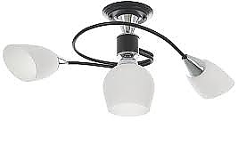 Стъклен полилей, черен, elbulgaria, 3x40w, 2003/3 bk