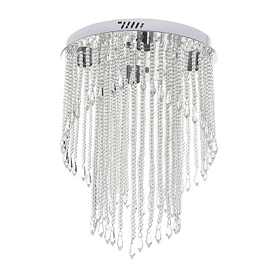 Кристален полилей, хром, elbulgaria, 4x40w+led rgb, 2141/40 ch