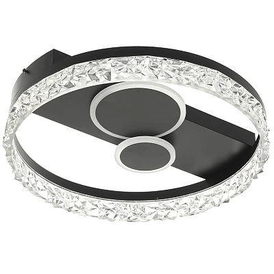 Осветително тяло Glyndon със смарт управление, черен, elbulgaria, led 82w, 3000-6000k, 2812BK/50T