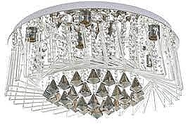 Кристален полилей, хром, elbulgaria, 6x40w+led rgb, 1942/50 ch