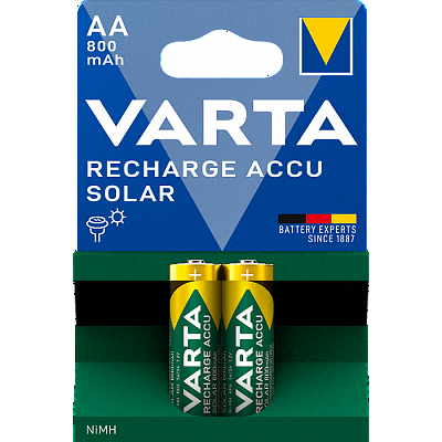 Презареждащи батерии Varta Solar Accu HR6 AA 800 mAh 2 броя
