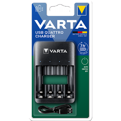Зарядно устройство без батерии за AA и AAA Varta USB Quattro Charger 