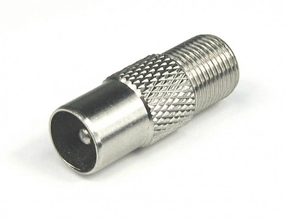 Букса TV/F конектор метална мъжка 