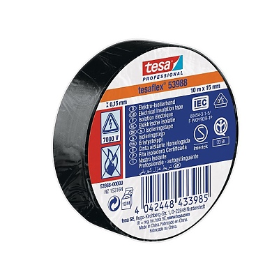 Електроизолационна лента 33м х 19 х 0,15 мм черна