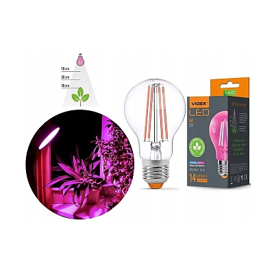 LED VIDEX Лампа за растения 8W E27