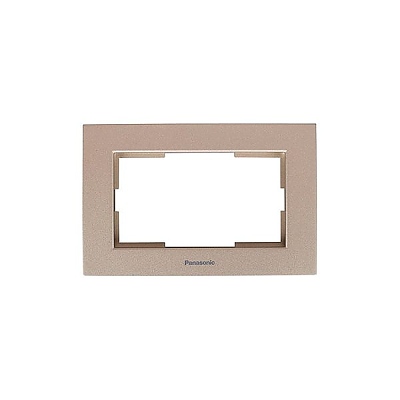 БРОНЗ РАМКА ЗА ДВ.КОНТАКТ PANASONIC/КАРЕ ПЛЮС/809219