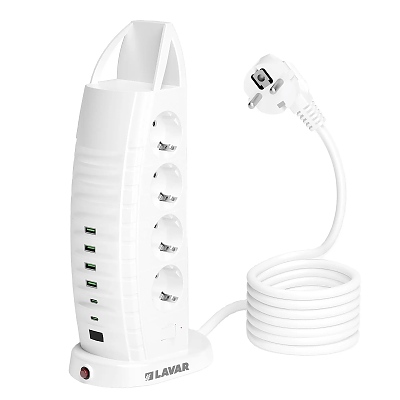 Разклонител с защита LAVAR DUBAI DB820