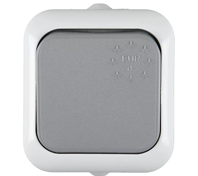 Ключ СХ.6 ПКОМ IP44 сив девиаторен ЕВРО,Н.КИРОВ