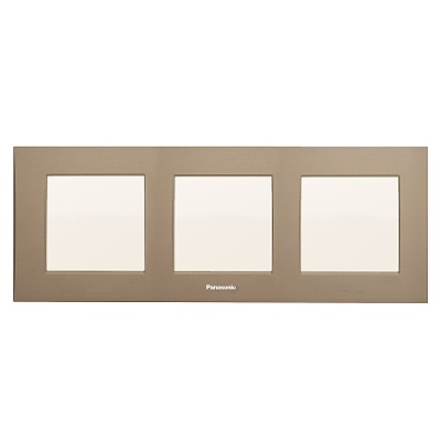 Рамка тройна АРКЕДИЯ СЛИМ бежова / 803244