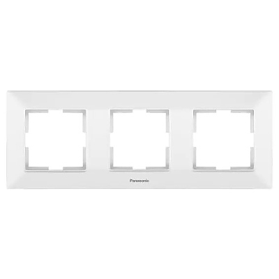 Рамка тройна хоризонтална бяла 803240 Аркедия Слим, Panasonic